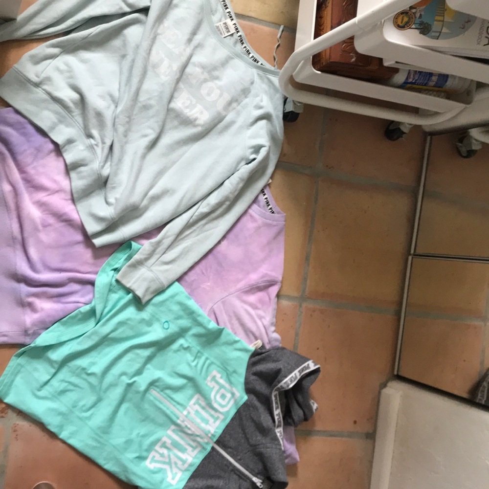 Pink sweatshirt bundle